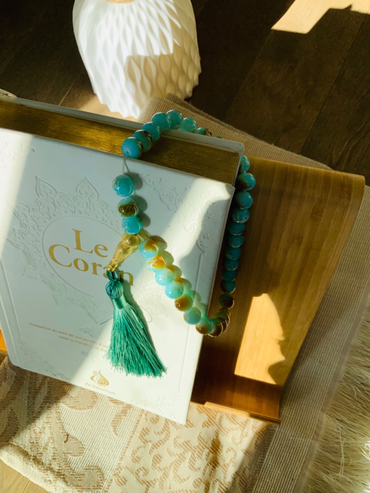 Tasbih turquoise gris