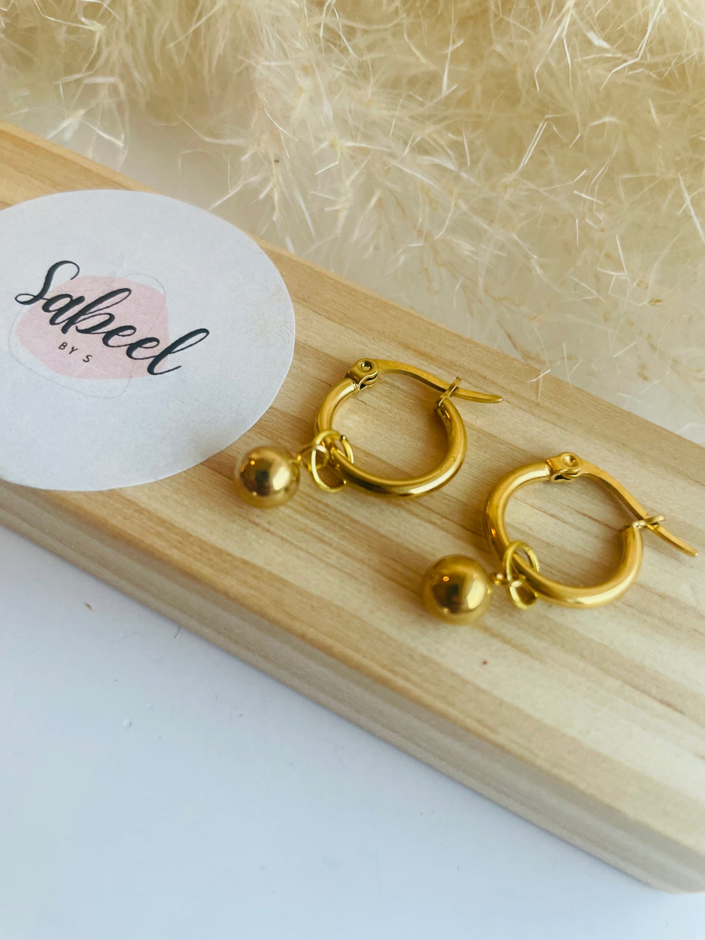 Boucles d'oreille Jane doré