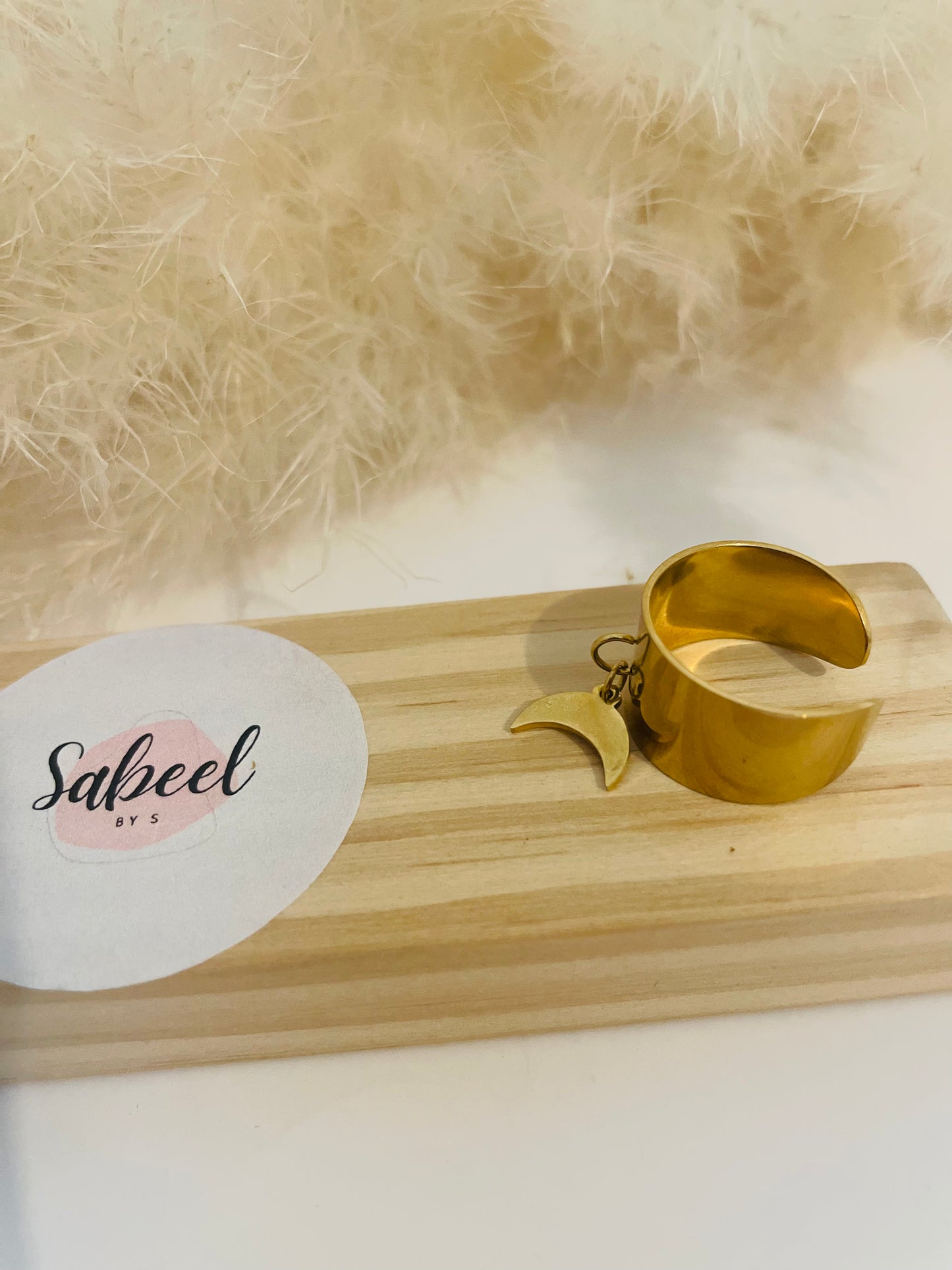 Bague breloque Lune