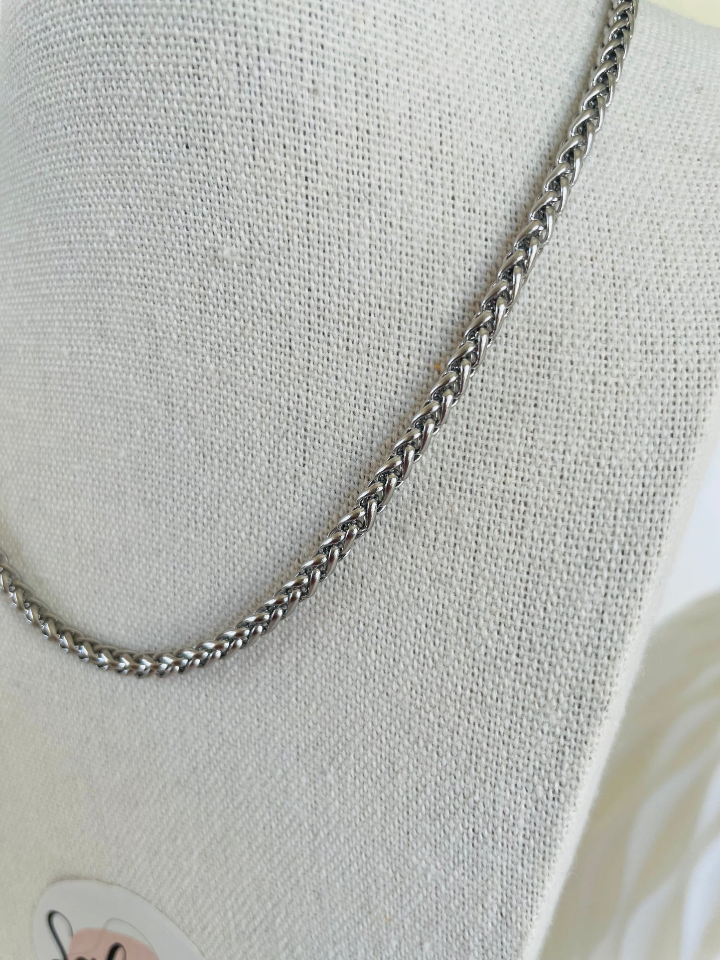 Collier maille tressée