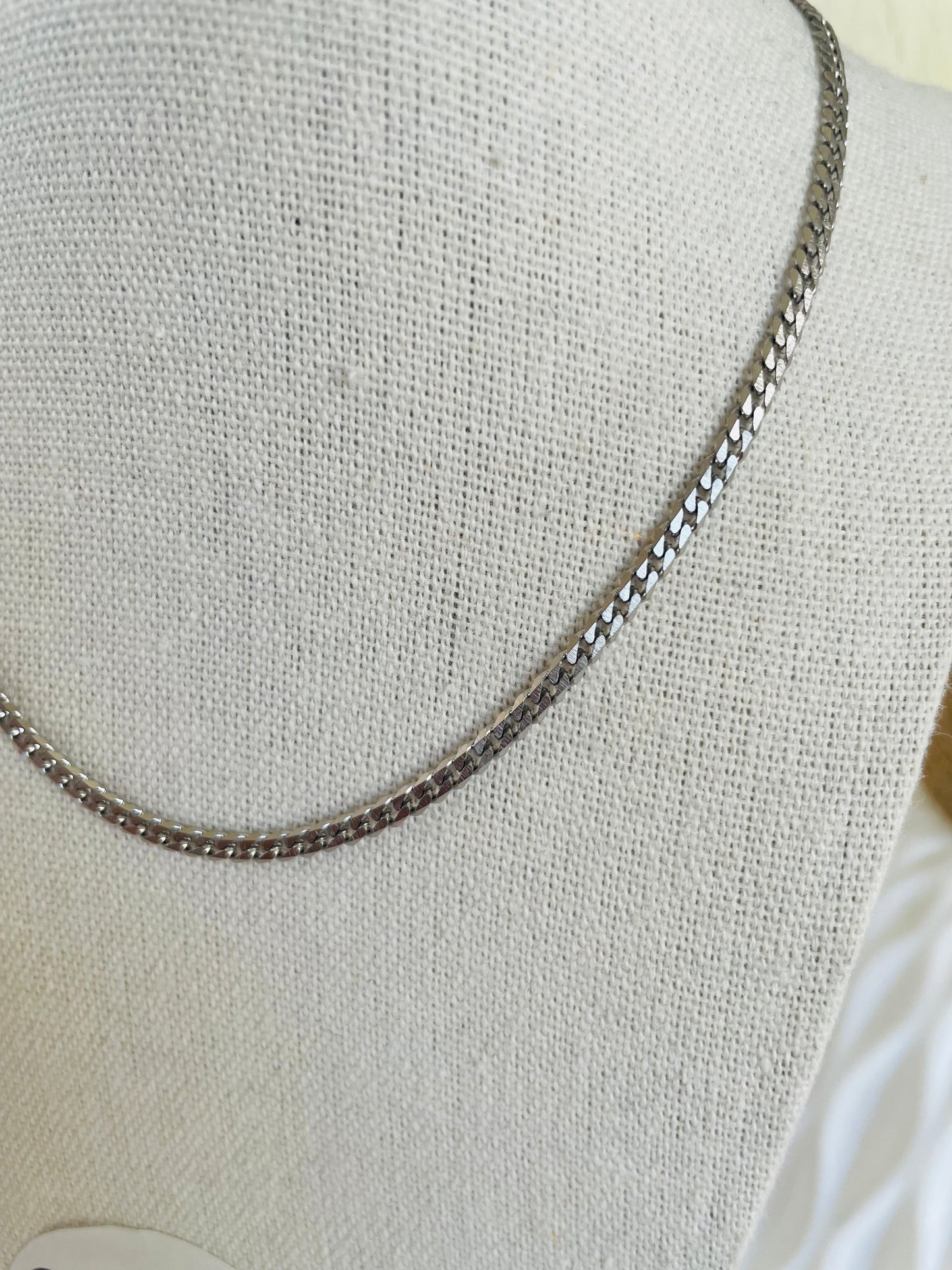 Collier maille gourmette fine