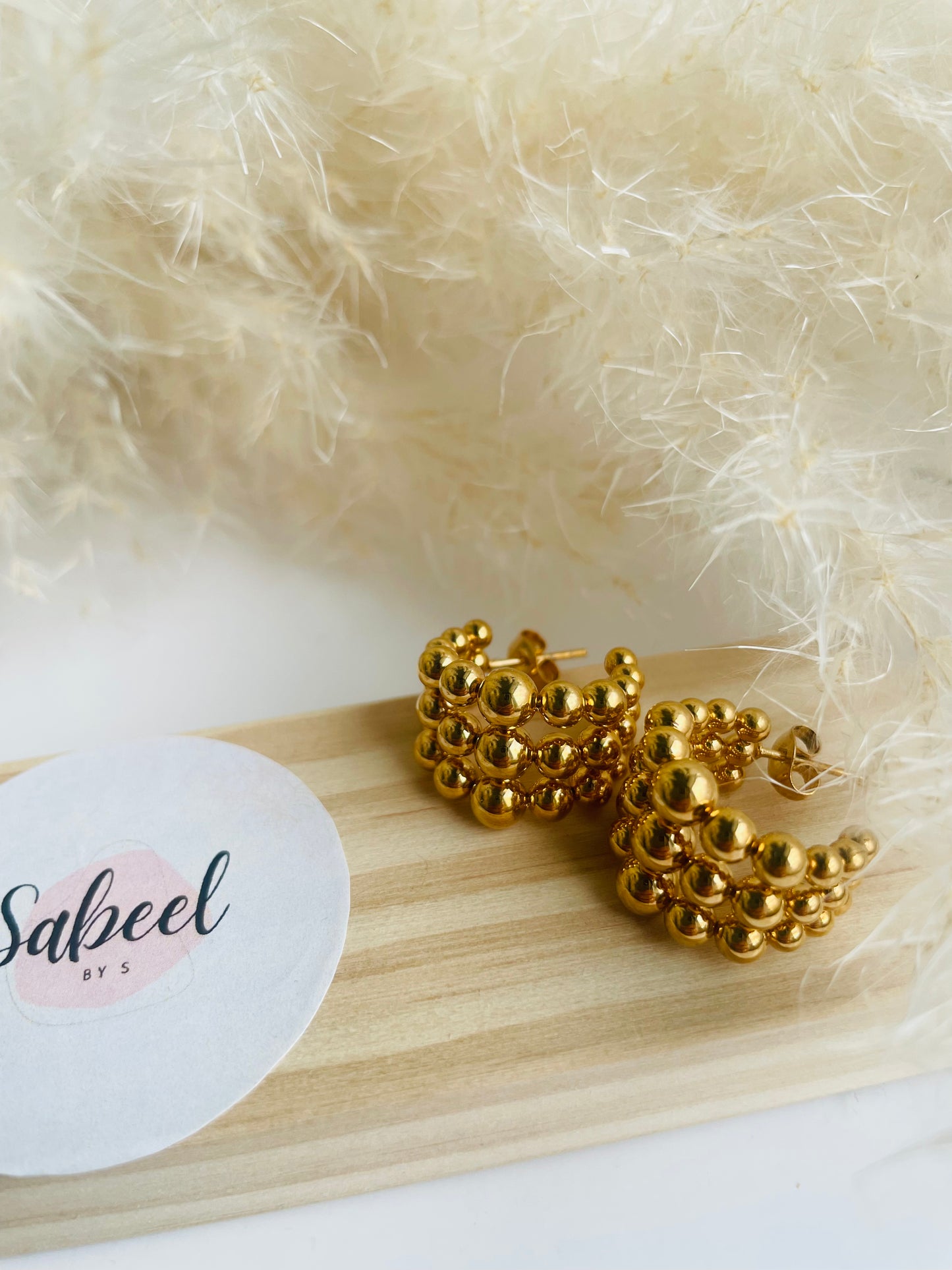 Boucles d'oreilles Elise doré