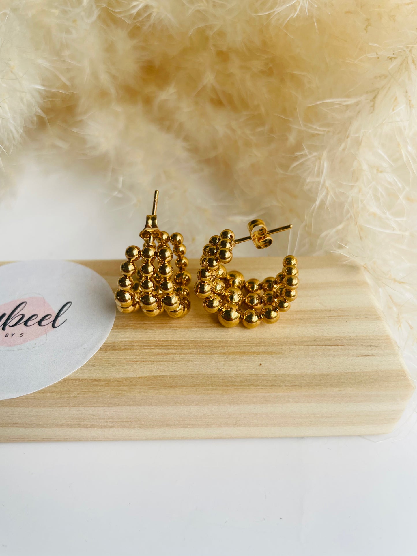 Boucles d'oreilles Elise doré