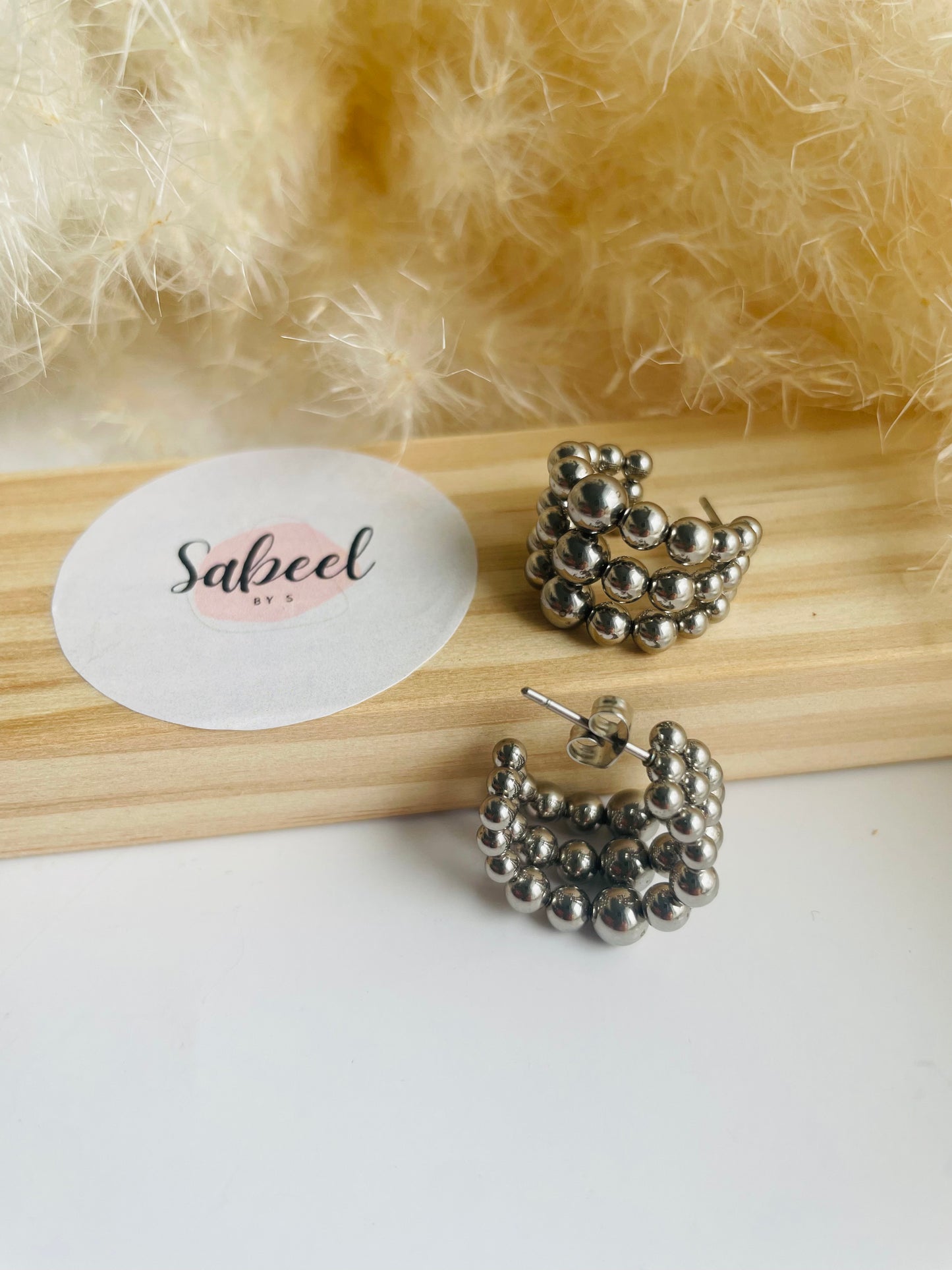 Boucles d'oreilles Elise doré