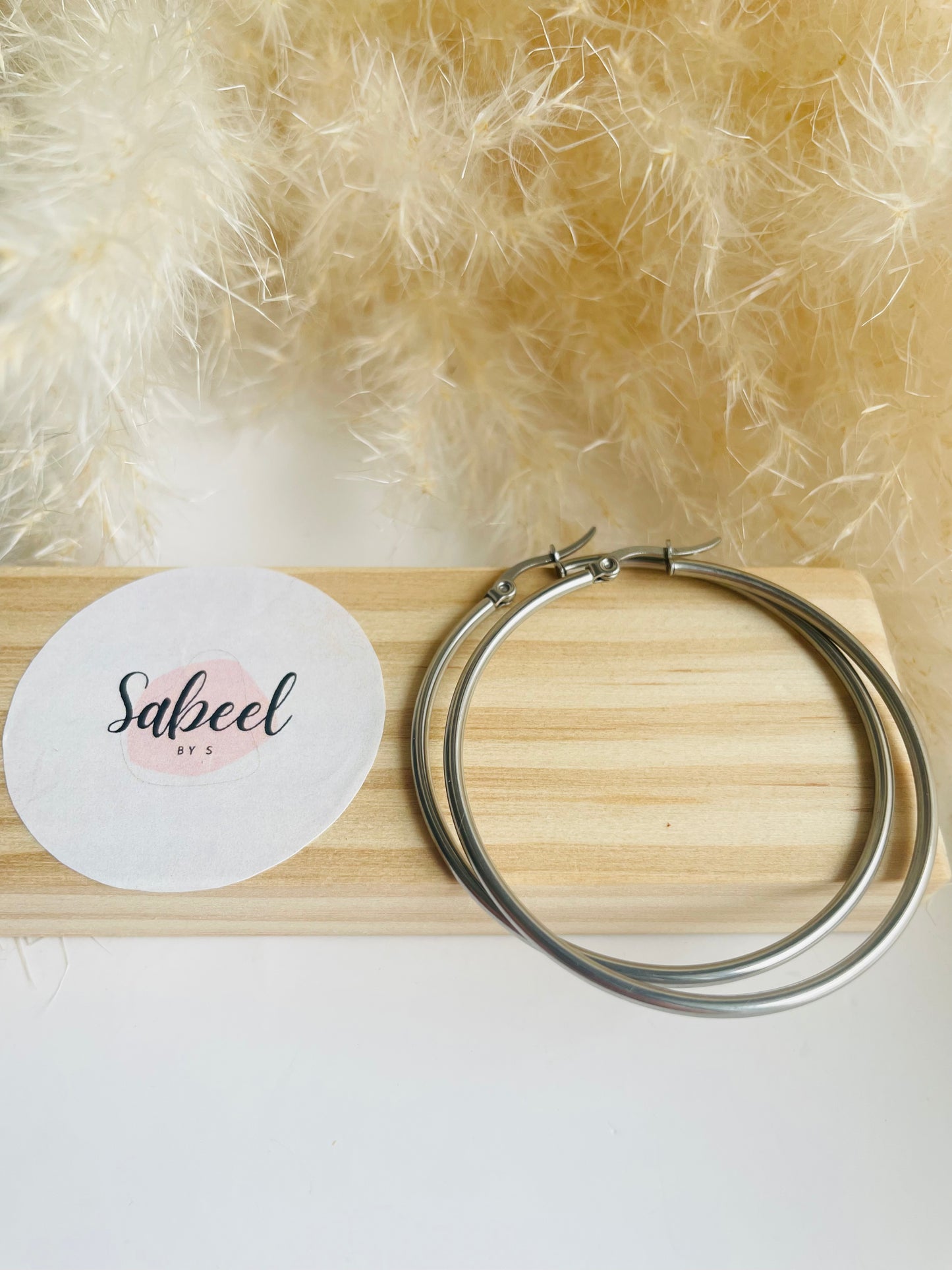 Boucles d'oreilles Petite Créole argenté
