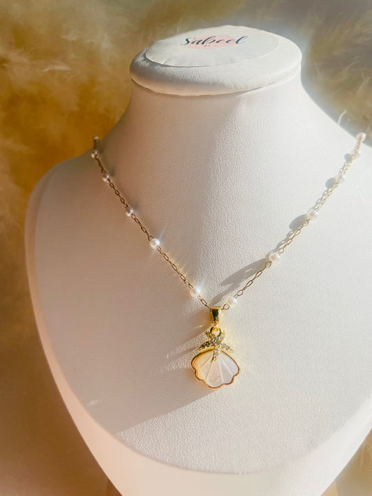 Collier Coquillage perlé
