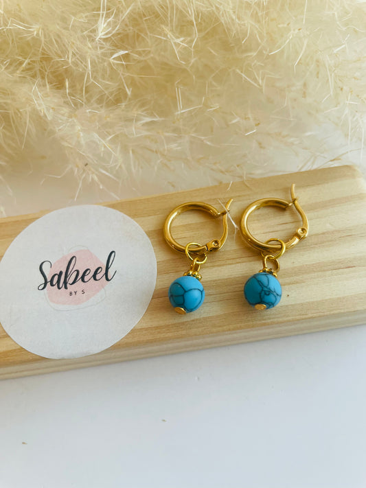 Boucles d'oreille Turquoise