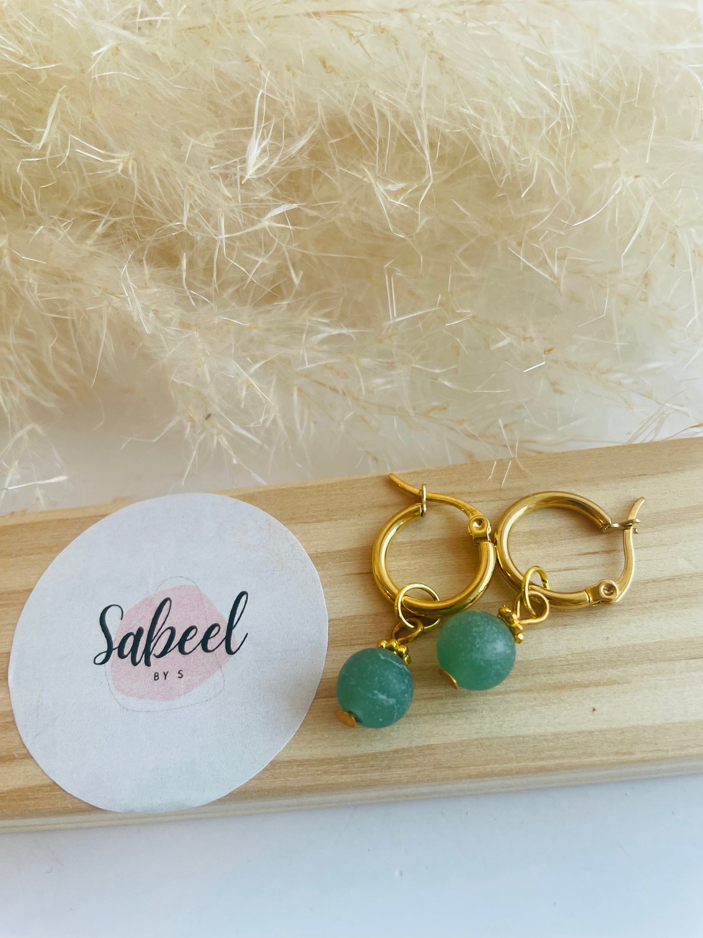 Boucles d'oreille Menthe