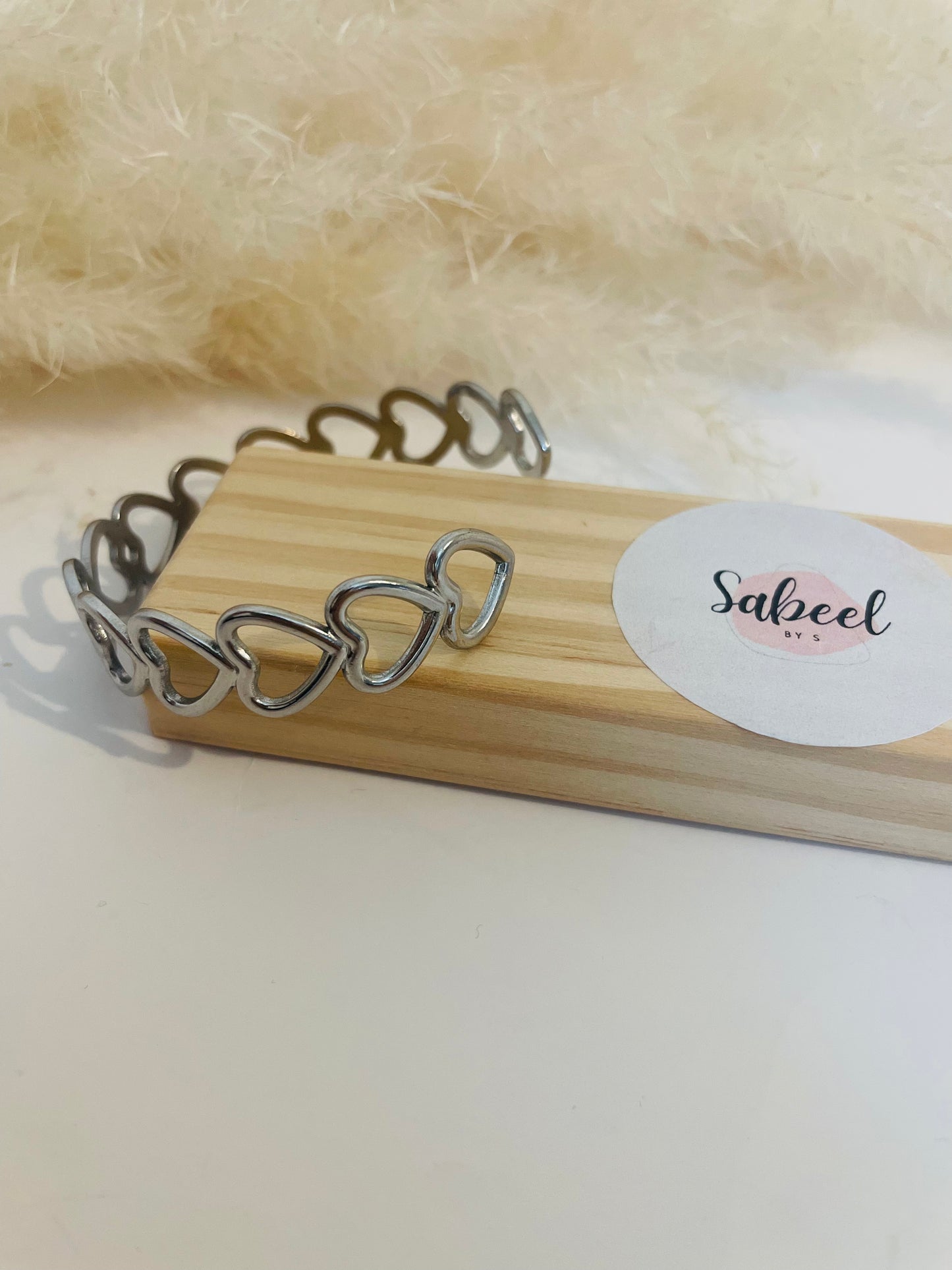 Bracelet jonc Coeur