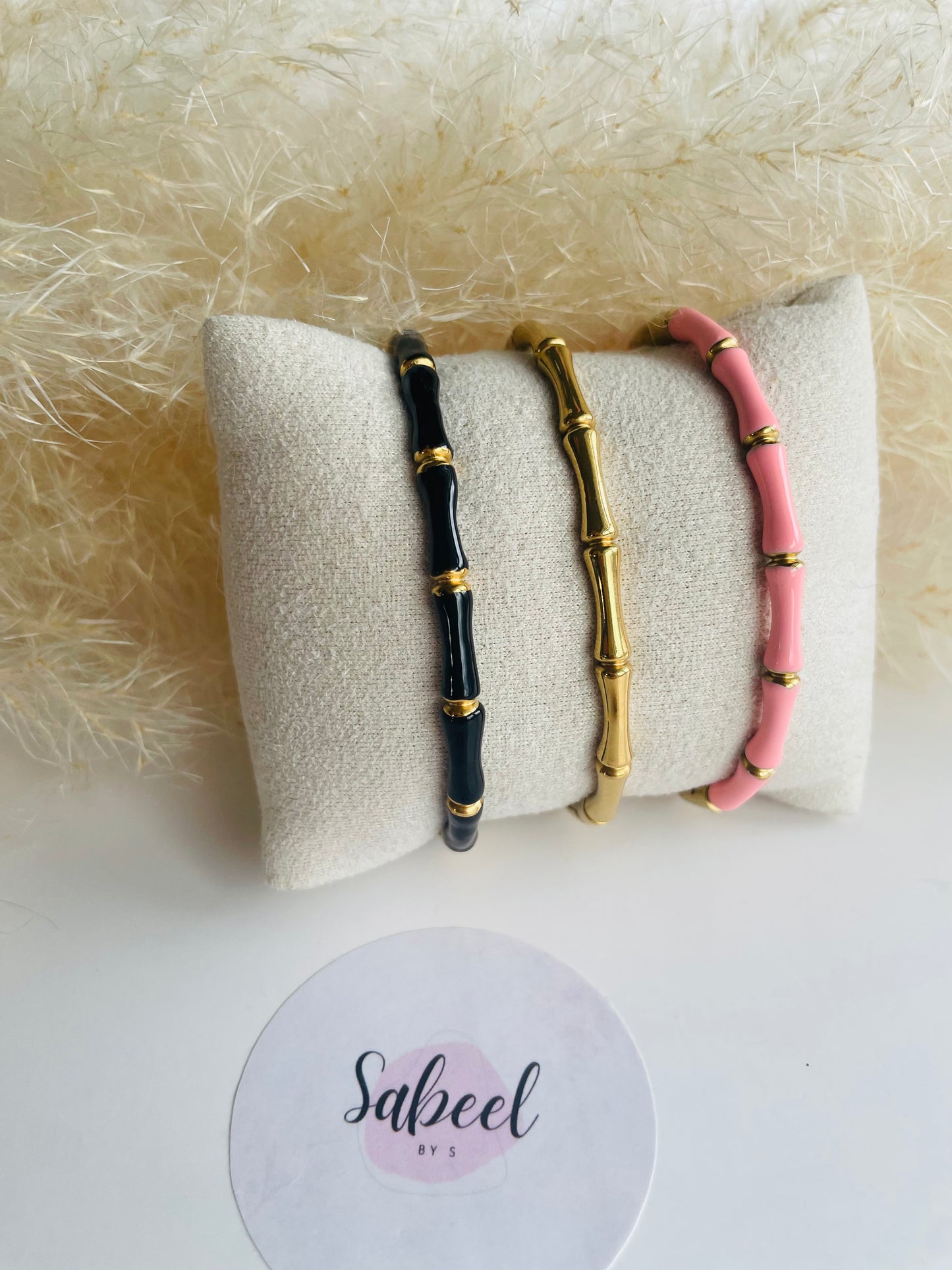 Bracelet Jonc Bambou Émaillé