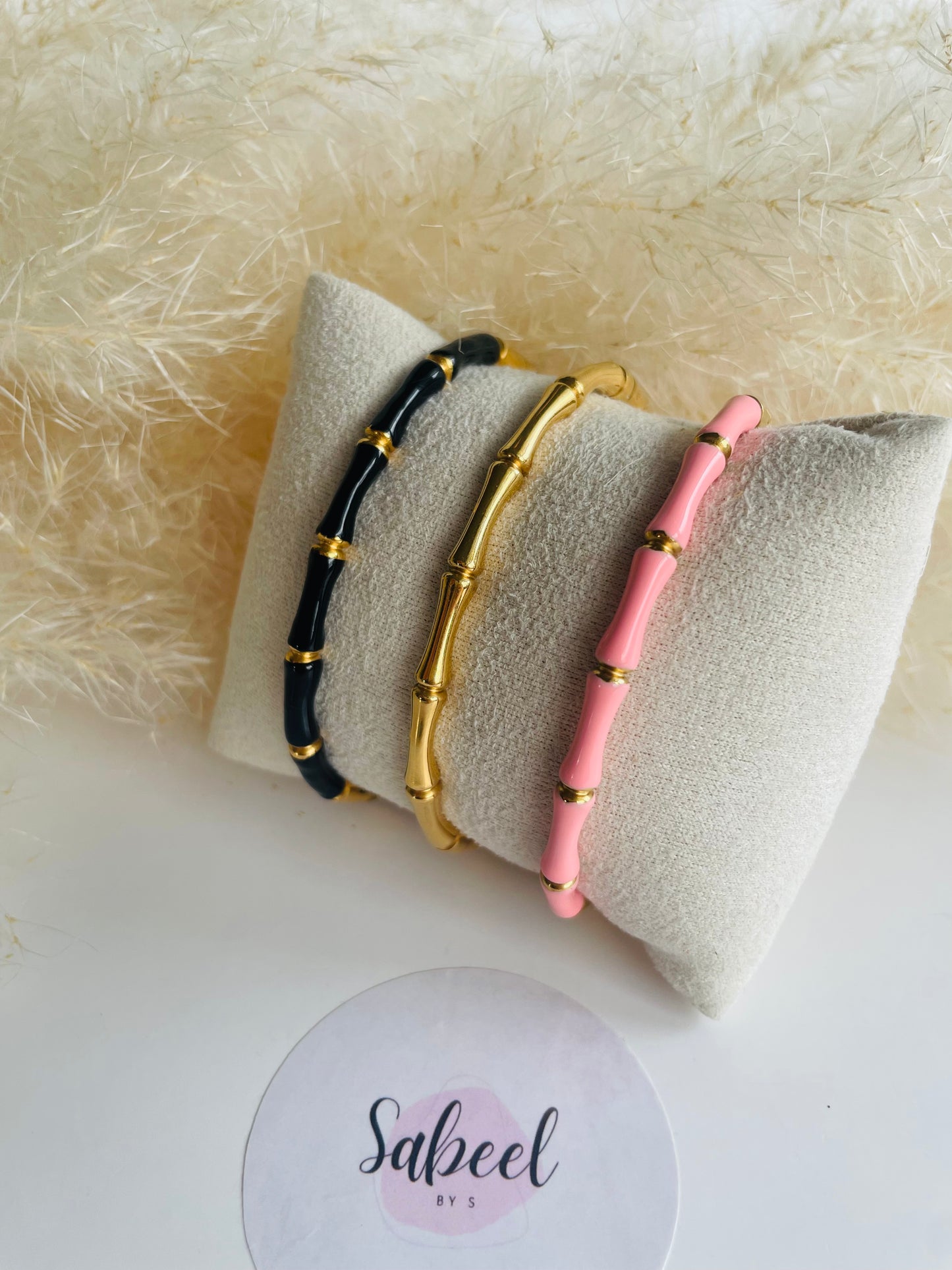 Bracelet Jonc Bambou Émaillé