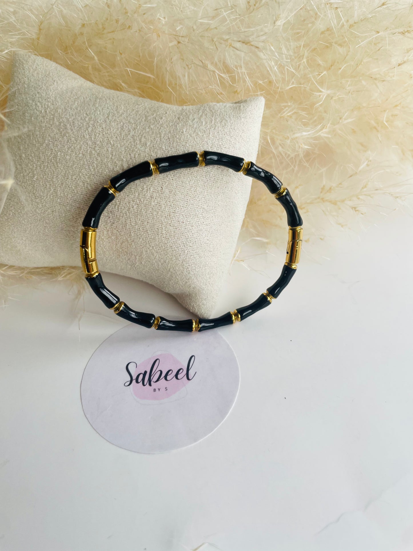 Bracelet Jonc Bambou Émaillé