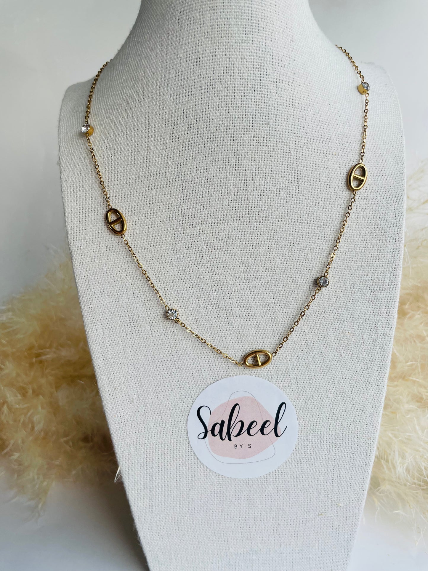 Collier U Maille Marine Doré