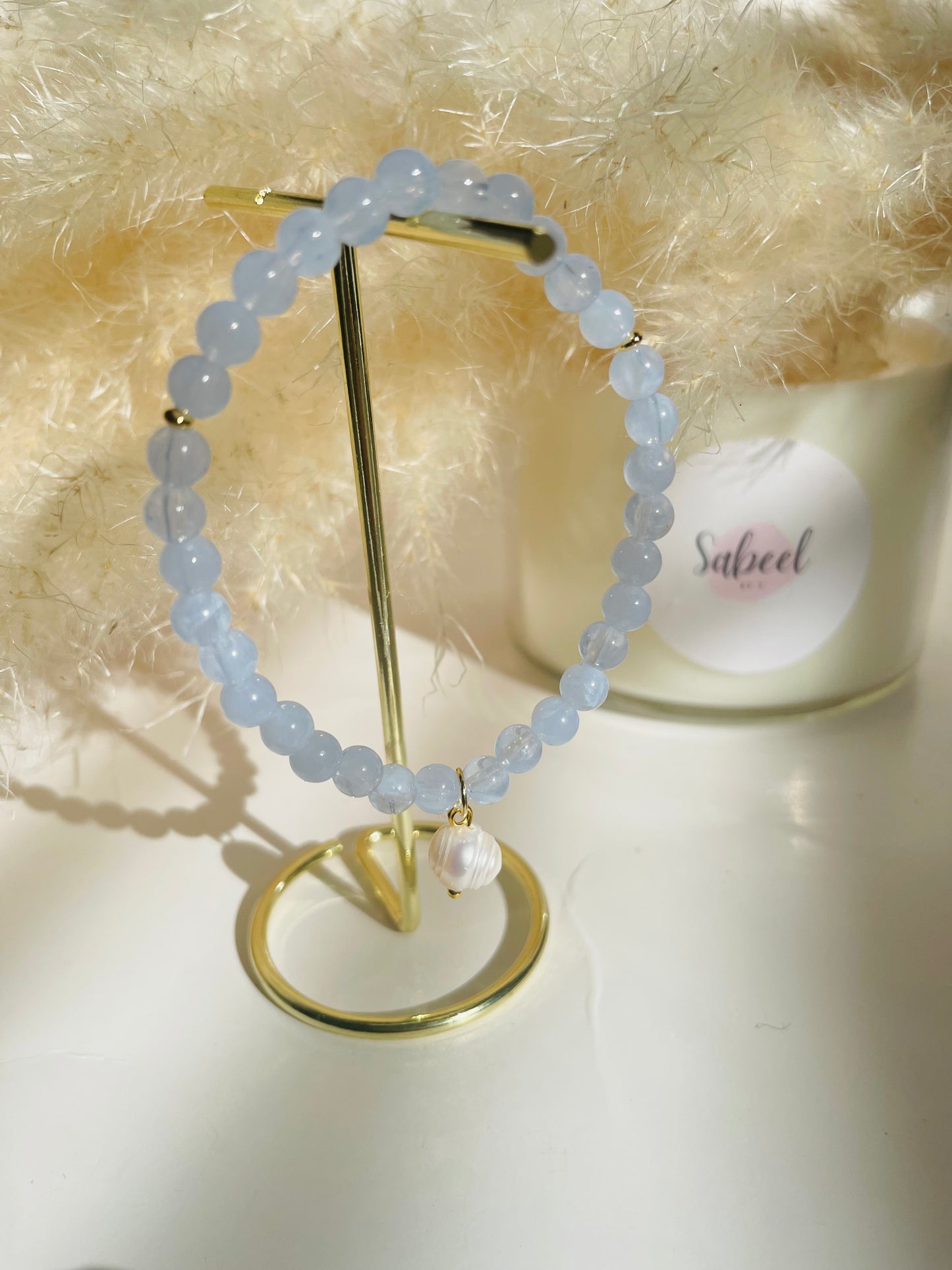 BRACELET TASBIH - Bleu Azur