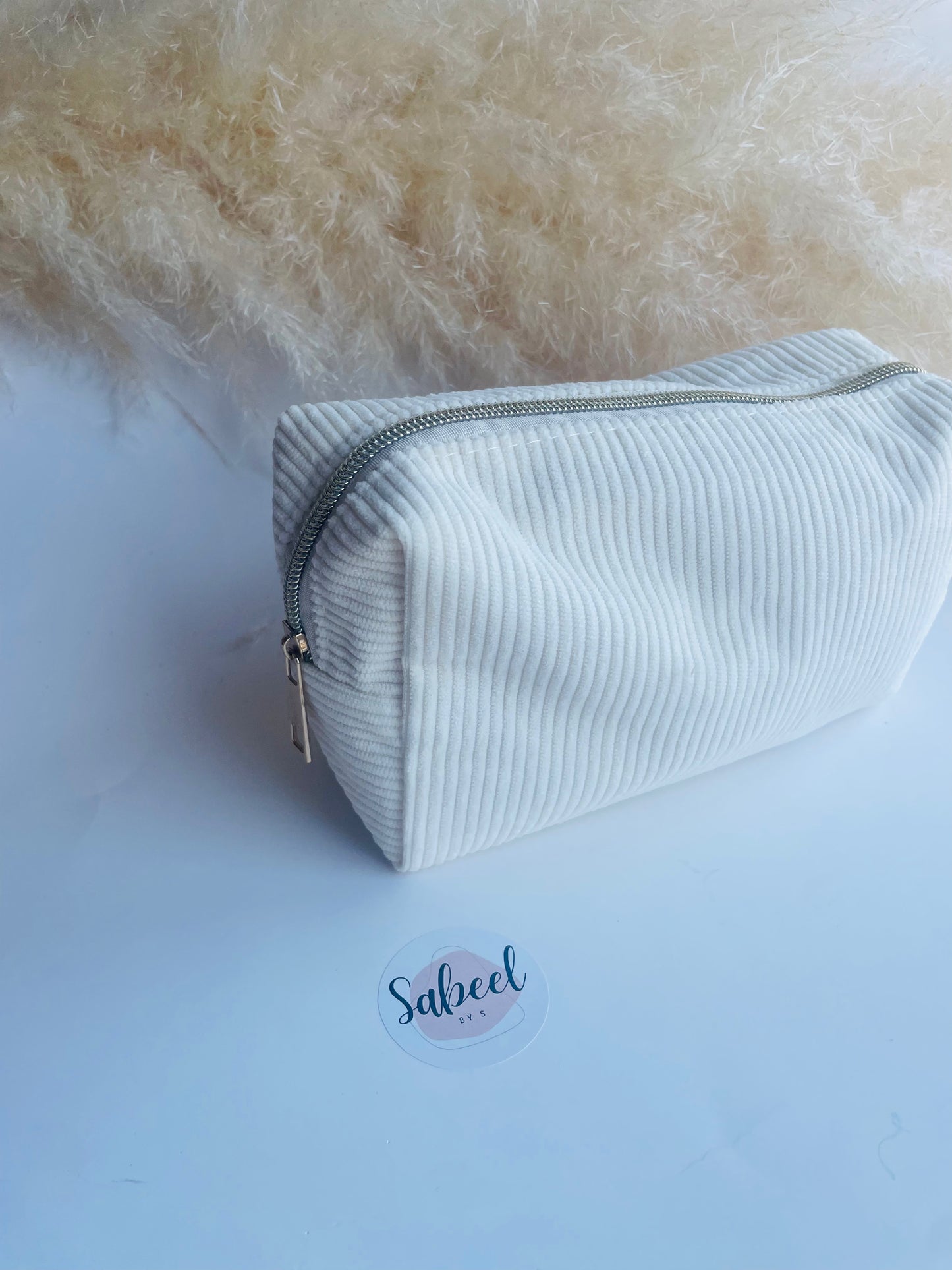 Pochette velours côtelé Sabeel