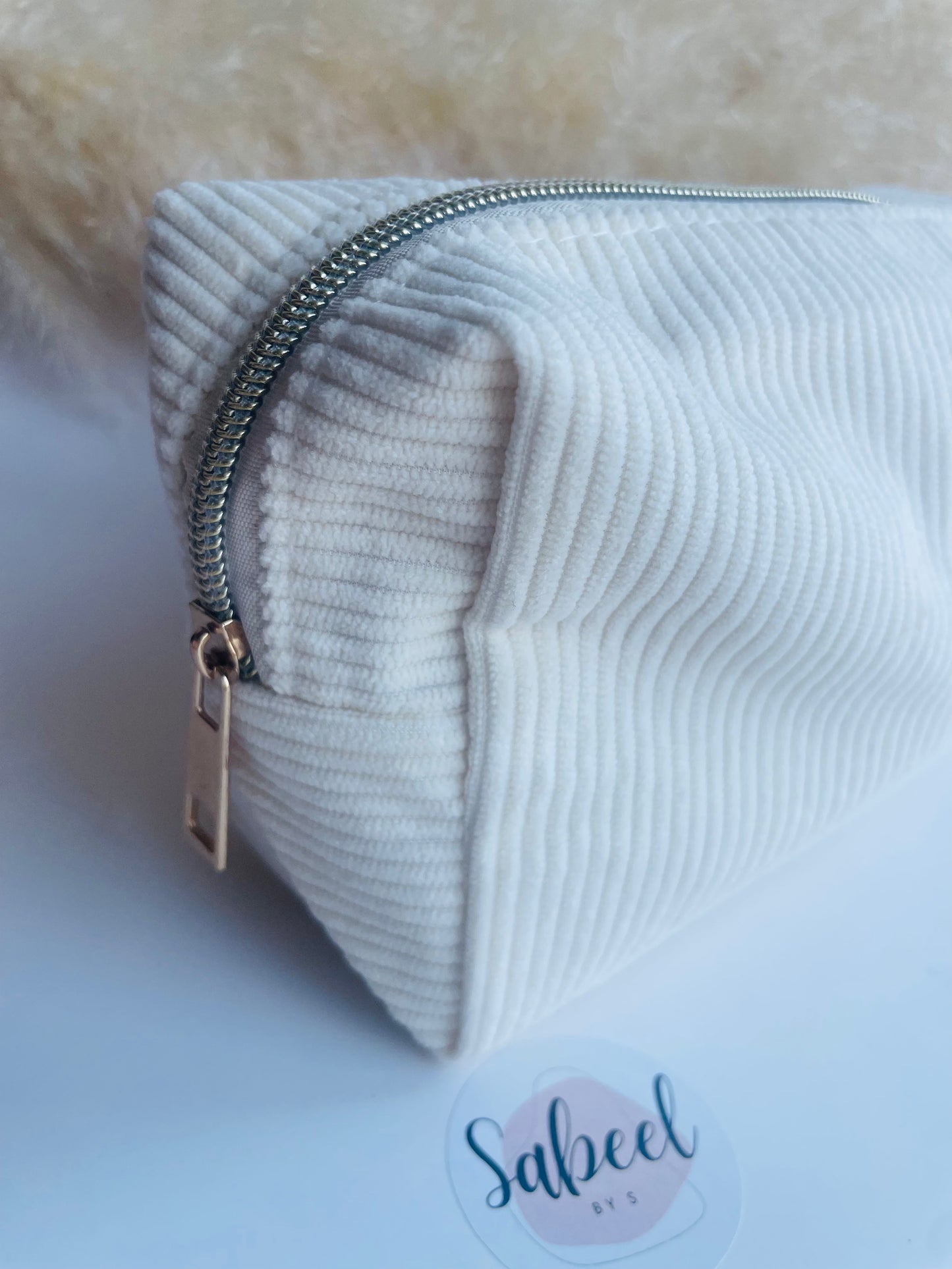 Pochette velours côtelé Sabeel