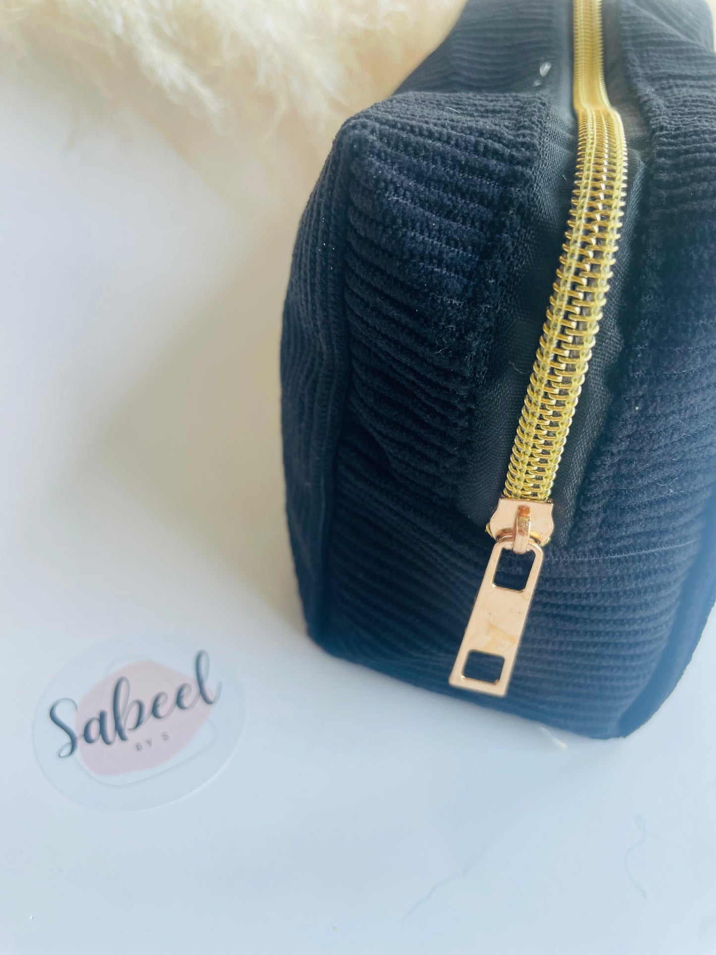 Pochette velours côtelé Sabeel