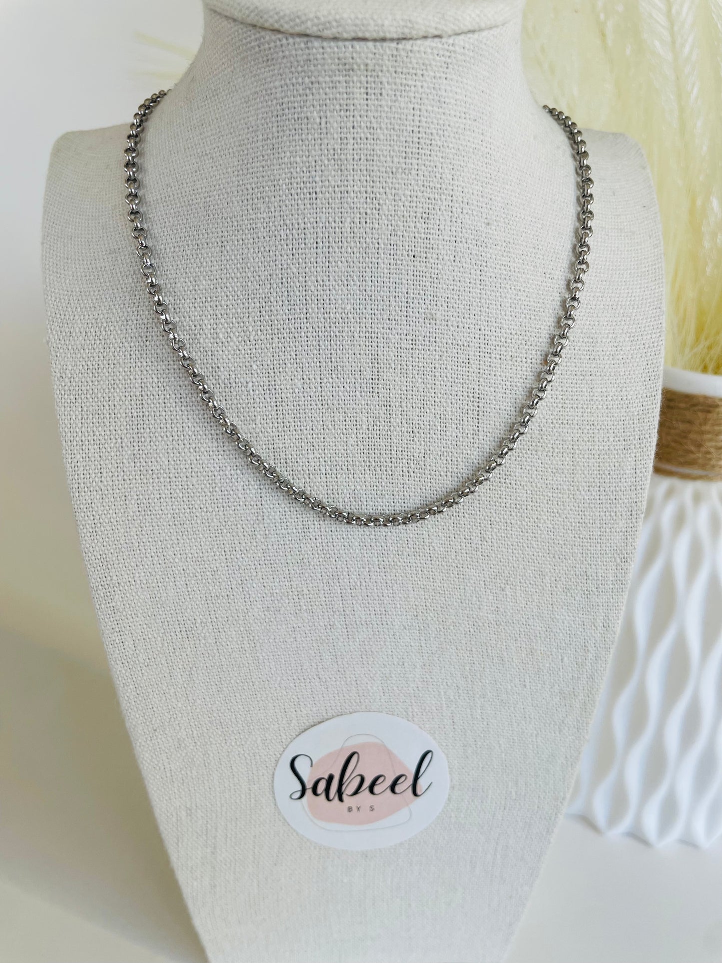 Collier à maillons ronds