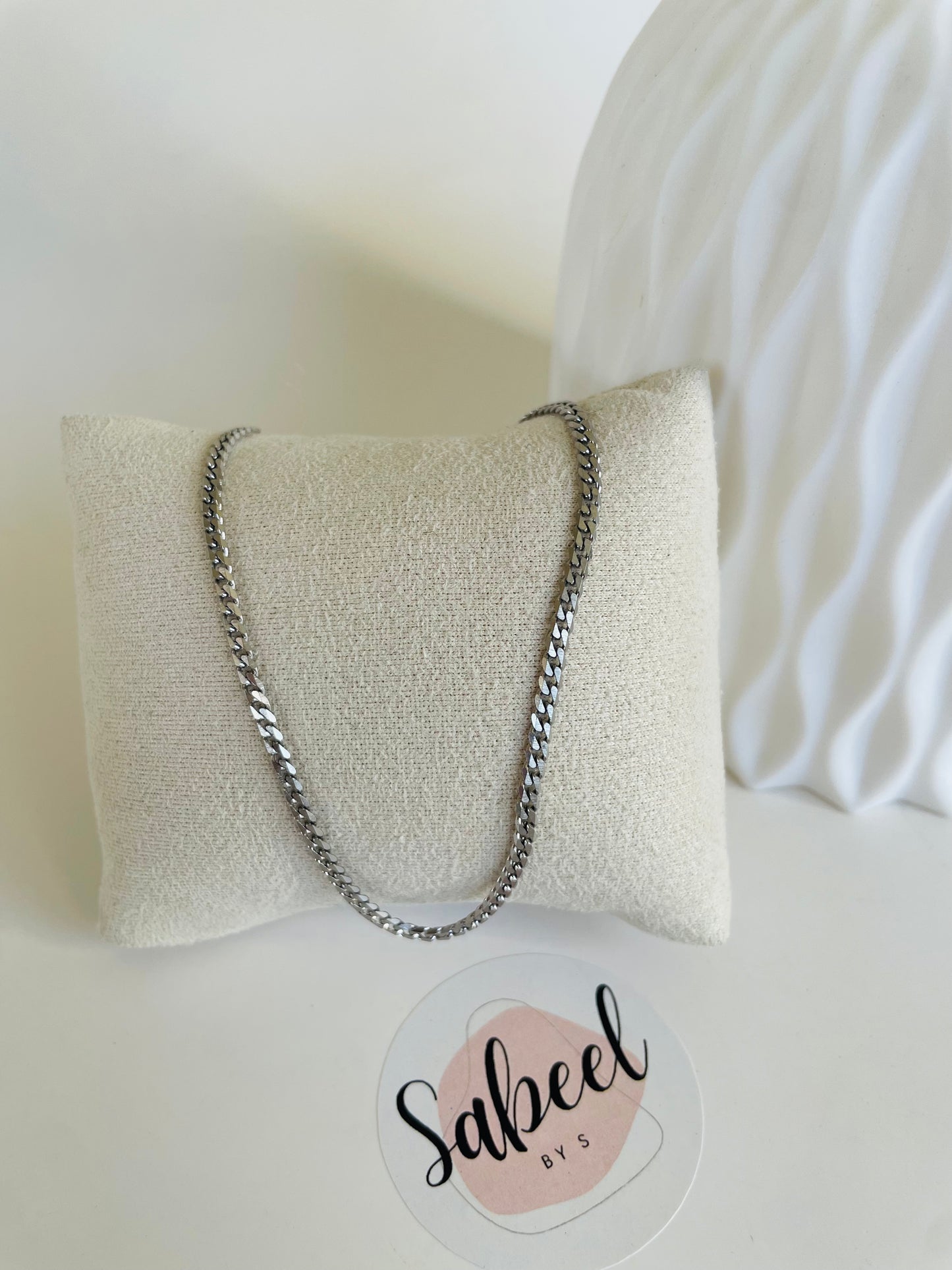Collier maille gourmette fine