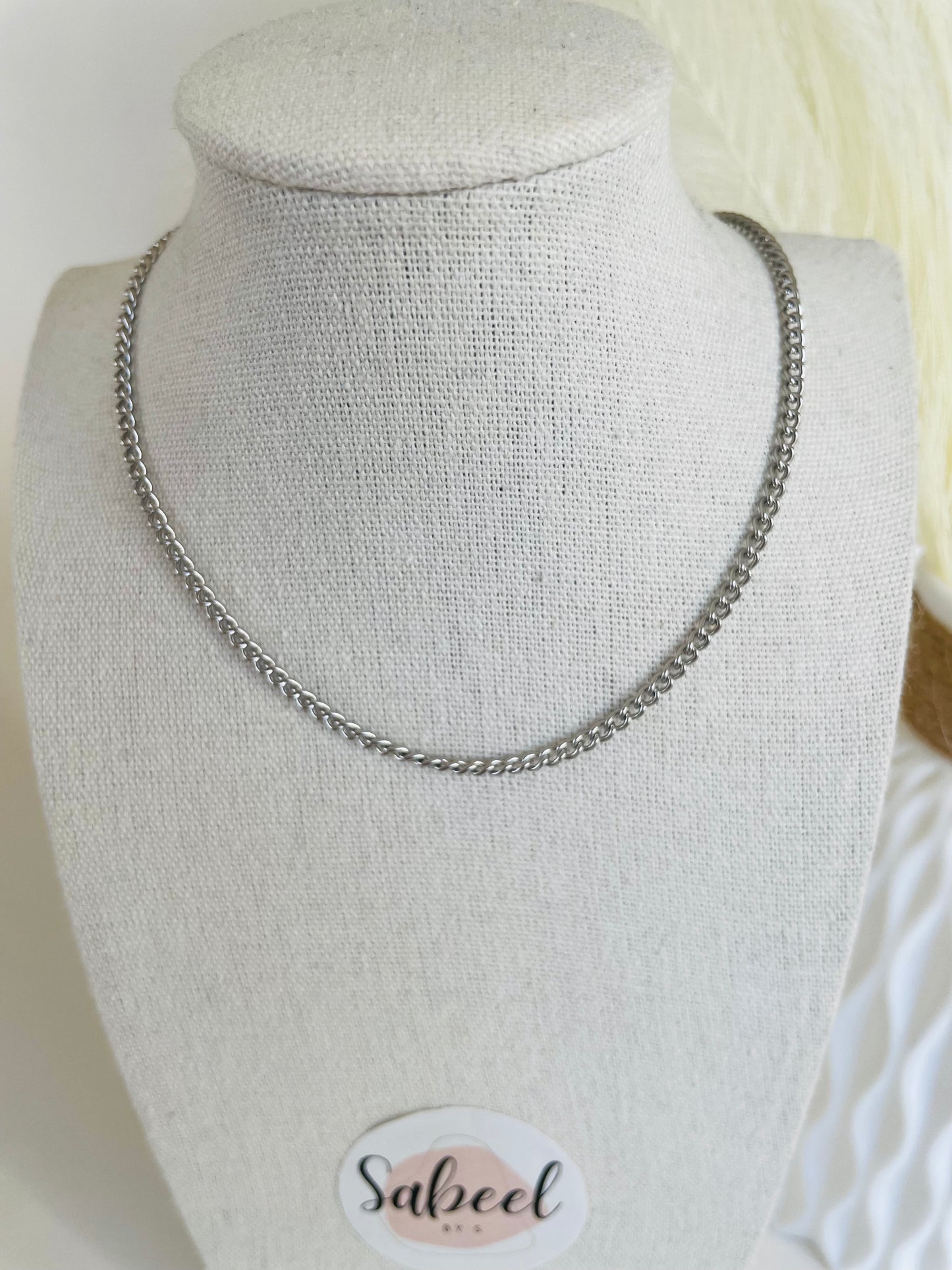 Collier maille gourmette classique