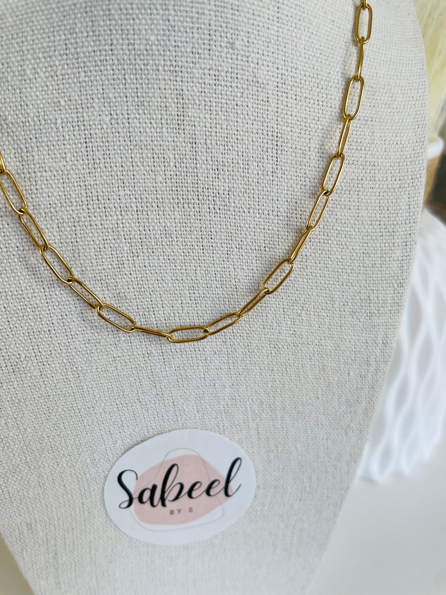 Collier maille trombone
