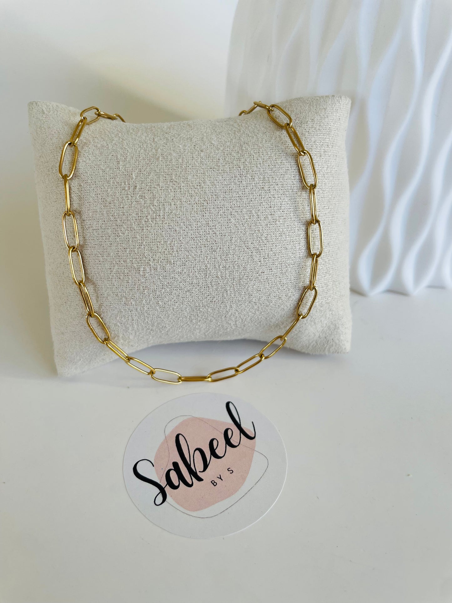 Collier maille trombone