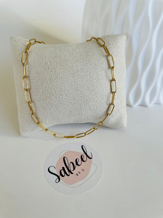 Collier maille trombone