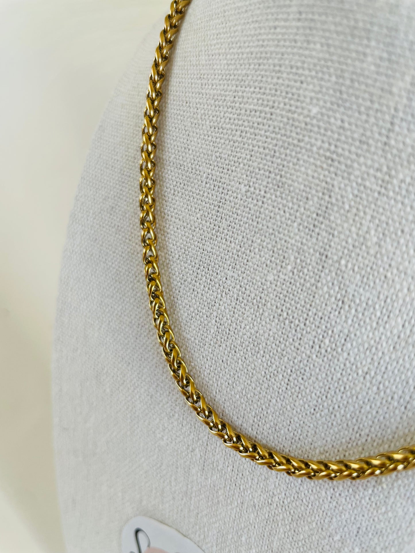 Collier maille tressée