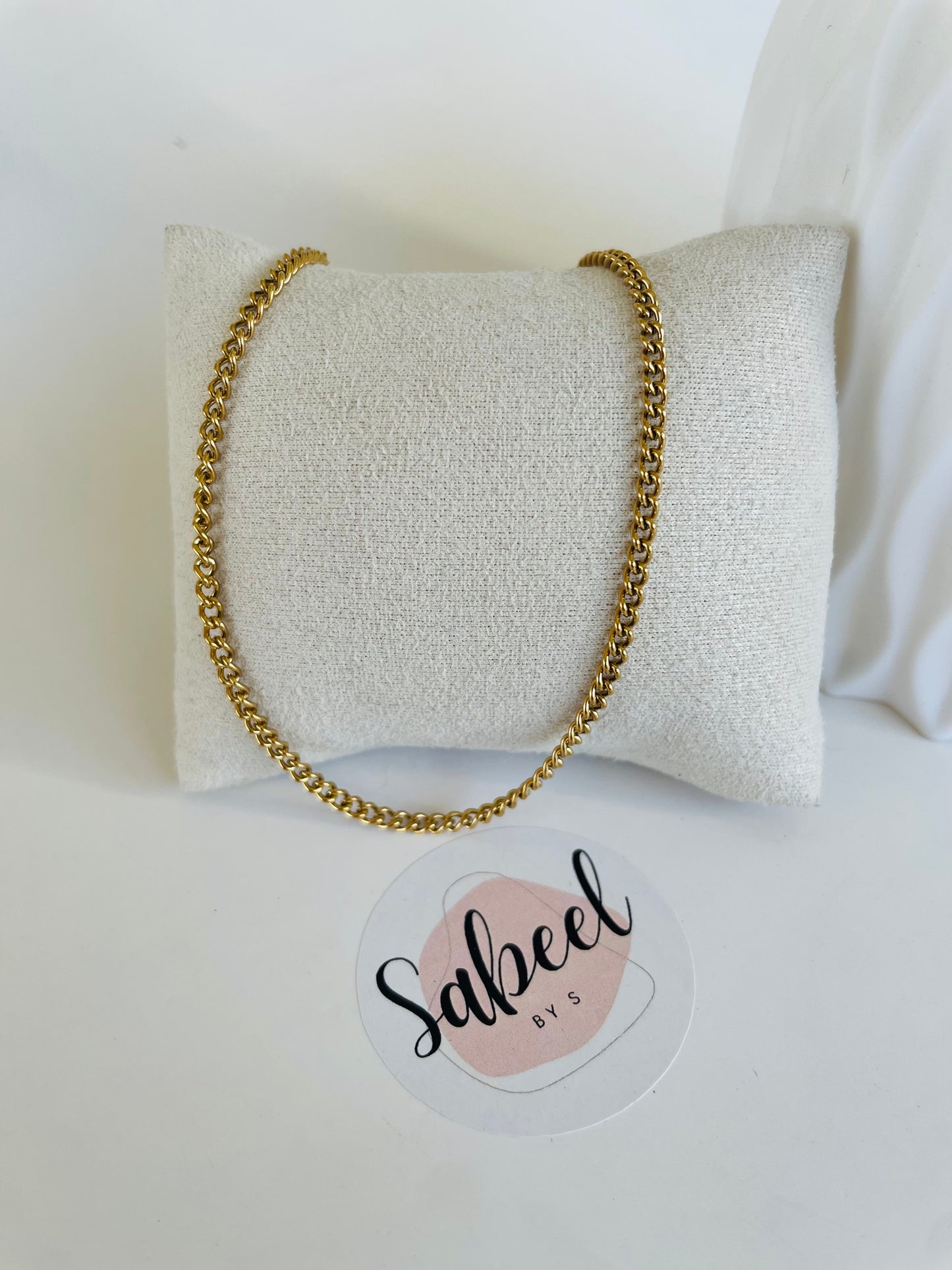 Collier maille gourmette classique