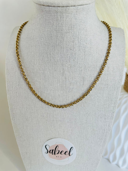 Collier à maillons ronds