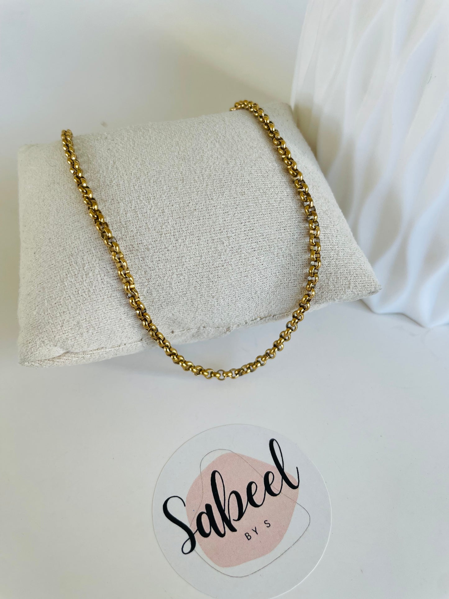 Collier à maillons ronds